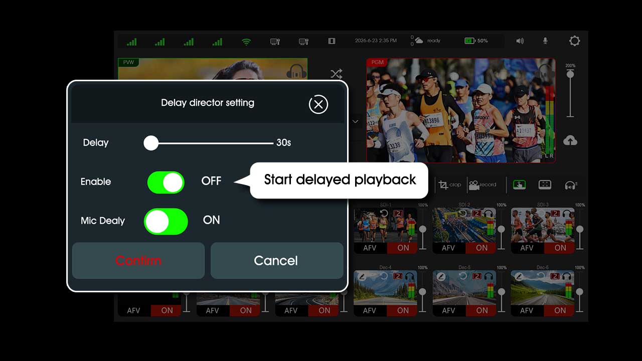 Connect the video signal properly